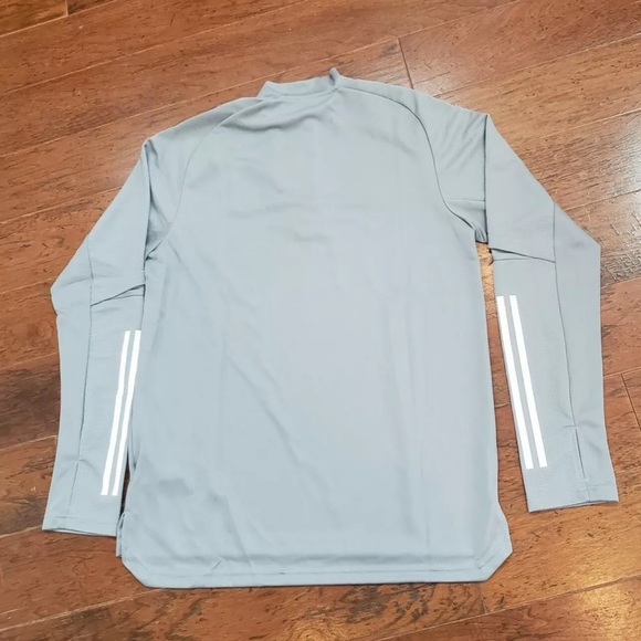 Adidas MLS Los Angeles Galaxy FC Mens 3/4 Zip Soccer Grey Pullover only Small - Picture 3 of 7